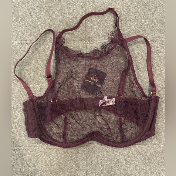 Agent Provocateur Other - NWT Agent Provocateur Lace High Neck Bra in BORDEAUX color. Size AP 3 US 34 C